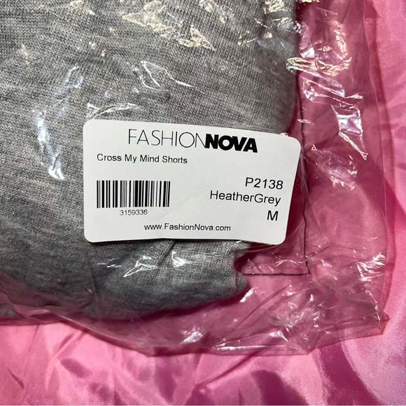 Cross My Mind Shorts - Heather Grey - Picture 8 of 8